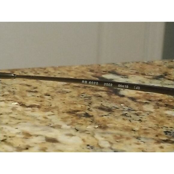 RAY-BAN RB6020 2502 Eyeglasses Frame Italy 53-19-135 Gunmetal Polished - Picture 5 of 12